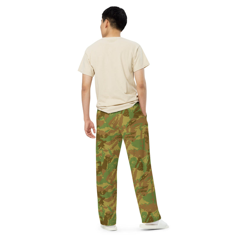 Brushstroke RECCE Hunter Group South African CAMO Unisex Wide-Leg Leisure Pants - Pant
