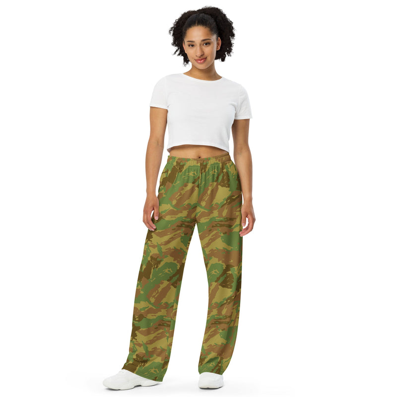 Brushstroke RECCE Hunter Group South African CAMO Unisex Wide-Leg Leisure Pants - Pant