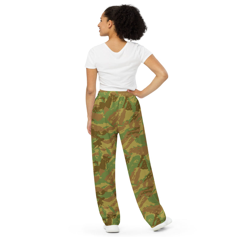 Brushstroke RECCE Hunter Group South African CAMO Unisex Wide-Leg Leisure Pants - Pant