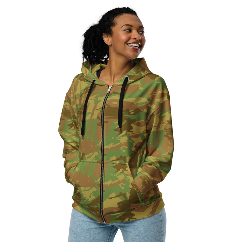 Brushstroke RECCE Hunter Group South African CAMO Unisex Zip Hoodie
