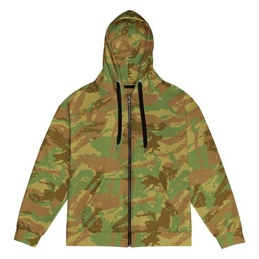 Brushstroke RECCE Hunter Group South African CAMO Unisex Zip Hoodie - 2XS