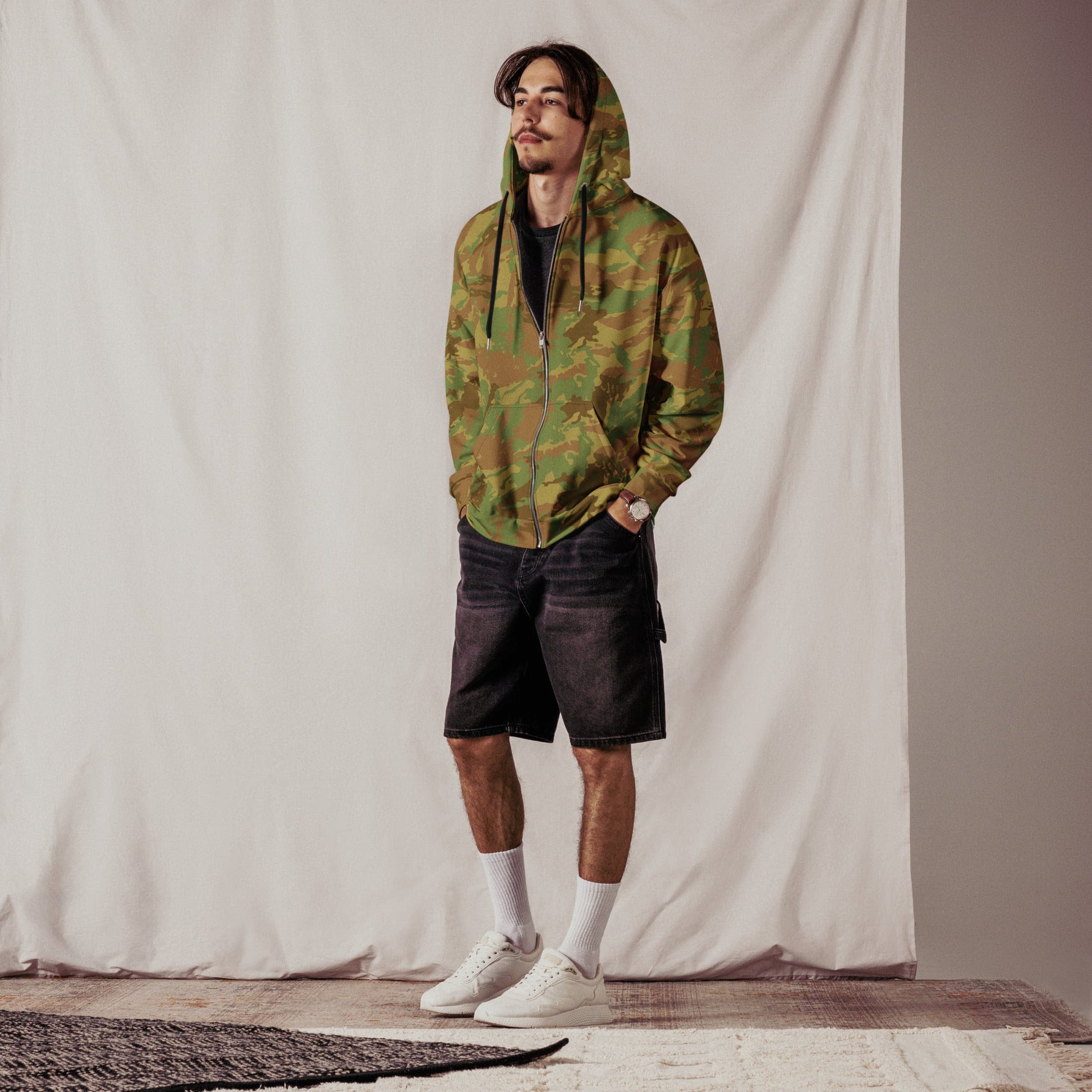 South African RECCE Hunter Group CAMO Unisex zip hoodie - Zip Hoodies