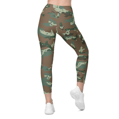 South African Soldier 2000 CAMO Leggings with pockets - Womens With Pockets