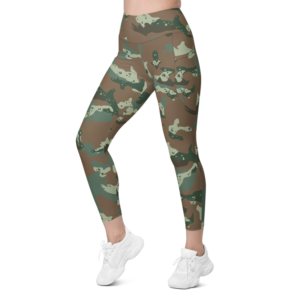 South African Soldier 2000 CAMO Leggings with pockets - Womens With Pockets