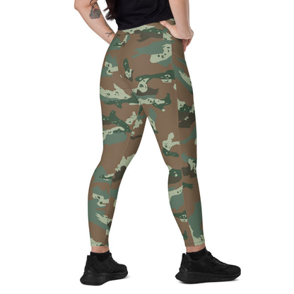 South African Soldier 2000 CAMO Leggings with pockets - 2XS - Womens With Pockets