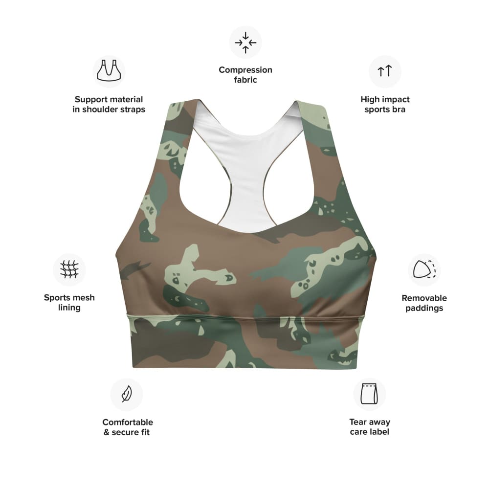 South African Soldier 2000 CAMO Longline sports bra
