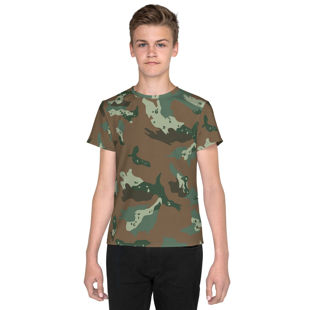 South African Soldier 2000 CAMO Youth crew neck t-shirt - 8 - Crew Neck T-shirt