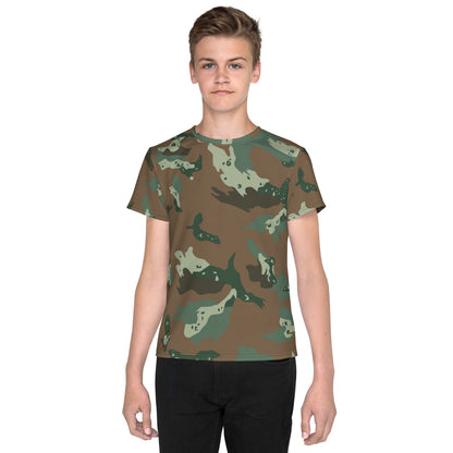 South African Soldier 2000 CAMO Youth crew neck t-shirt - 8 - Crew Neck T-shirt