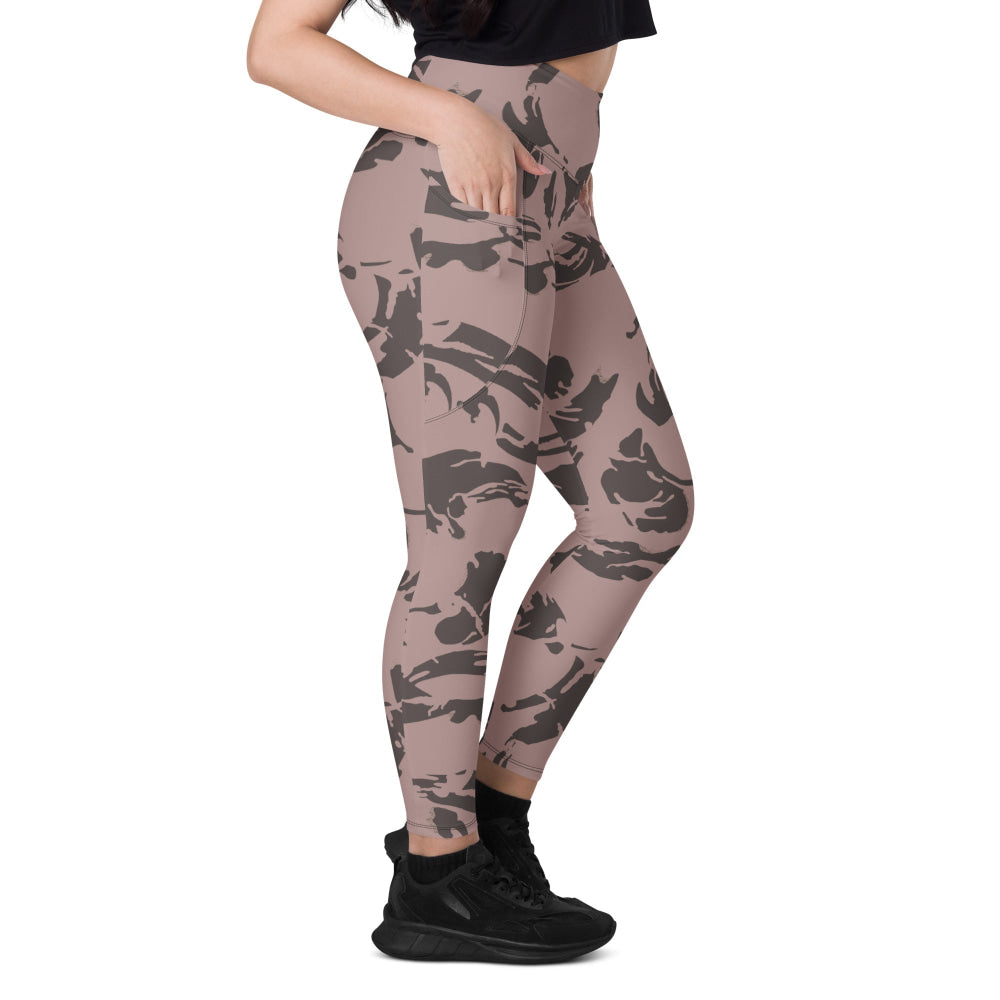 South African Special Forces Adder DPM CAMO Leggings with pockets - Womens With Pockets