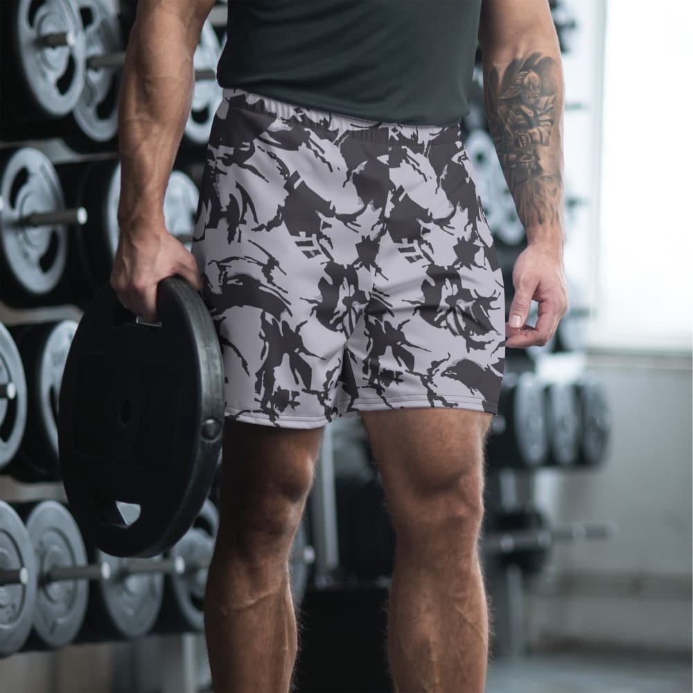 South African Special Forces Adder DPM Urban CAMO Men’s Athletic Shorts - 2XS - Mens Athletic Shorts