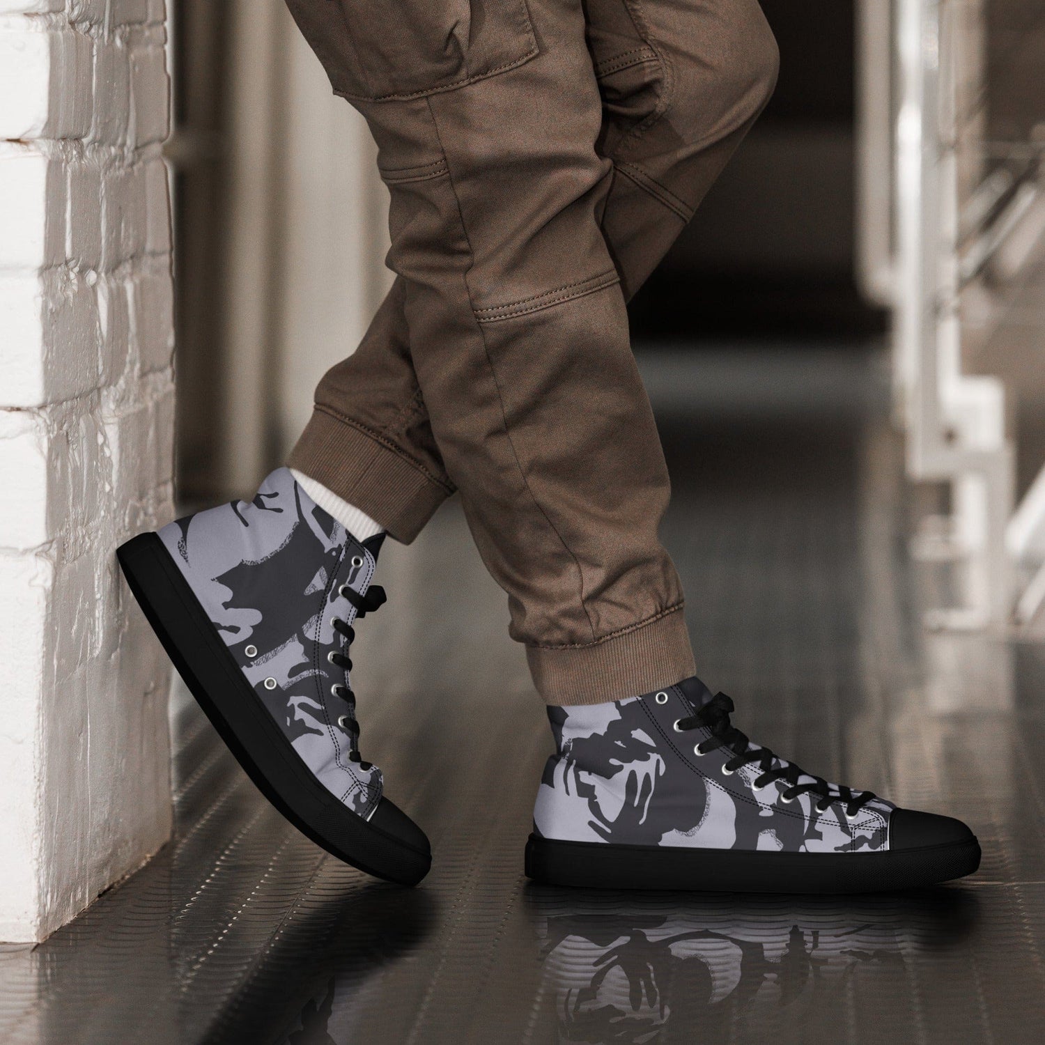 South African Special Forces Adder DPM Urban CAMO Mens high top canvas shoes - 5 - High Top Canvas Shoes