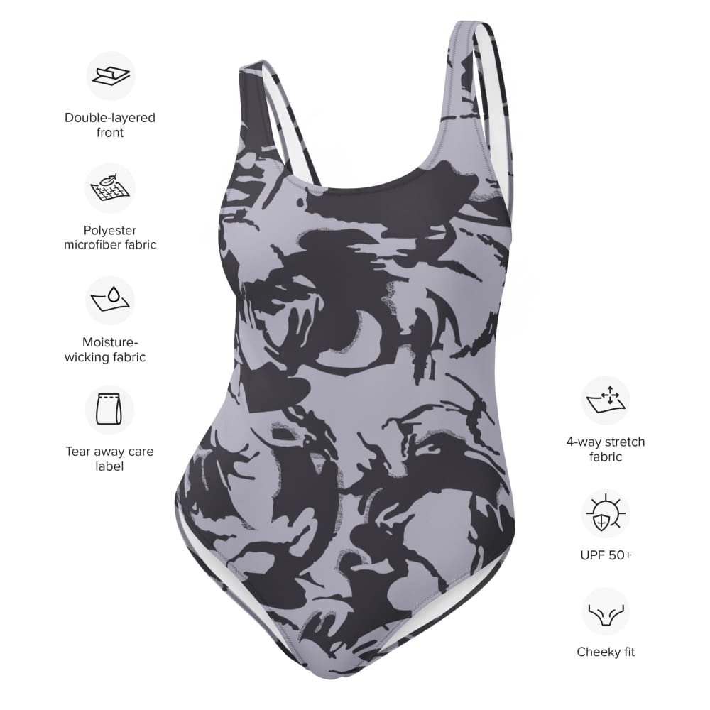 South African Special Forces Adder DPM Urban CAMO One-Piece Swimsuit - Womens One-Piece Swimsuit