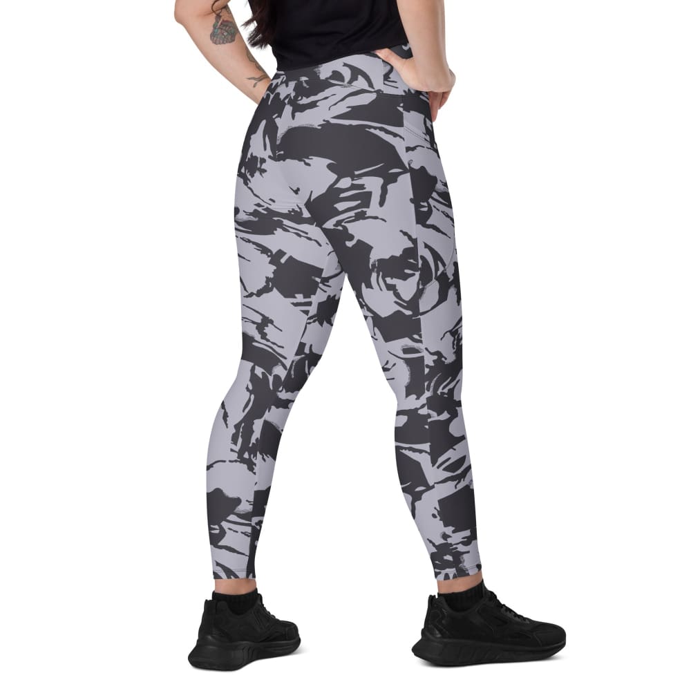 South African Special Forces Adder DPM Urban CAMO Women’s Leggings with pockets - 2XS