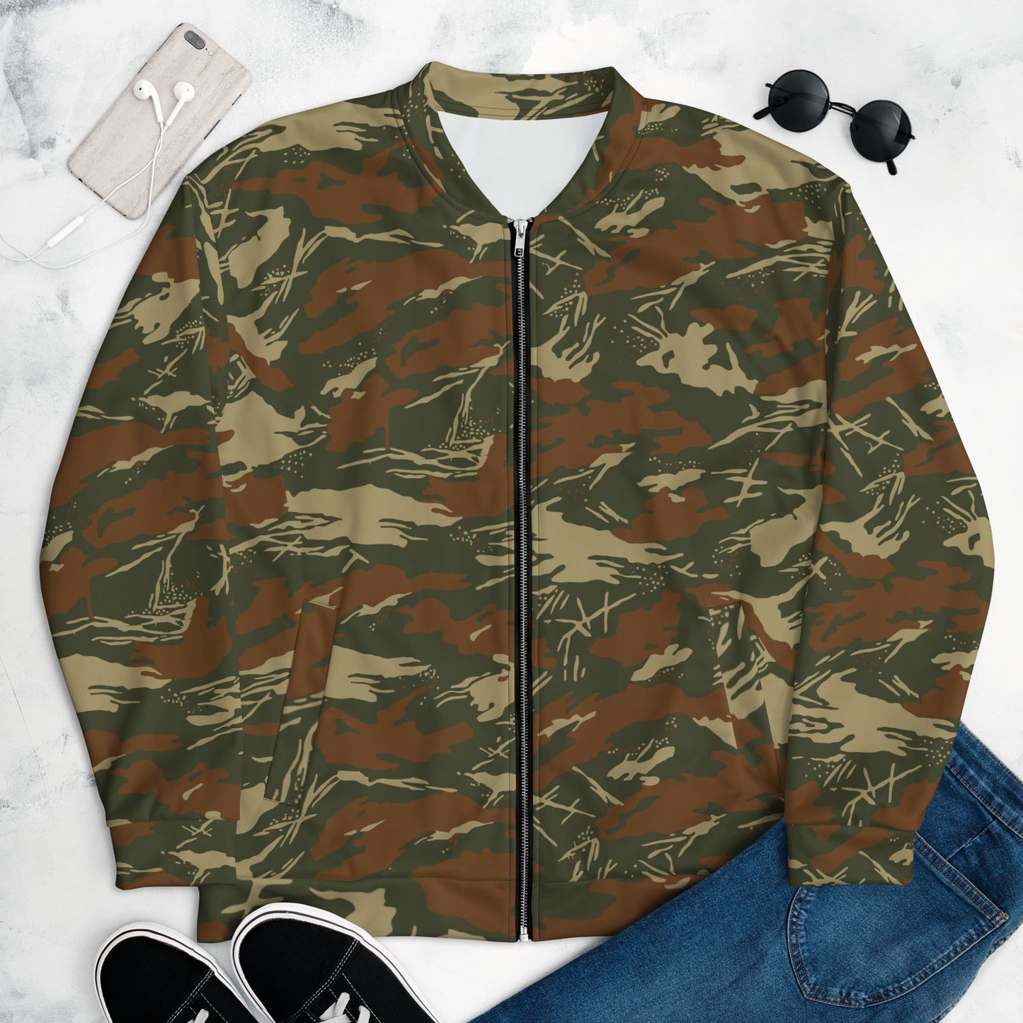 South African SWAPOL KOEVOET CAMO Unisex Bomber Jacket - XS - Jackets