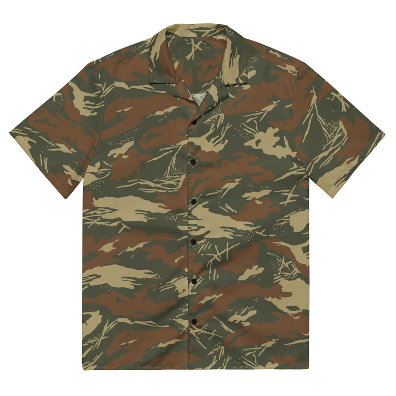Koevoet SWAPOL South African CAMO Unisex Short-Sleeve Button Shirt - 2XS - Button-Up