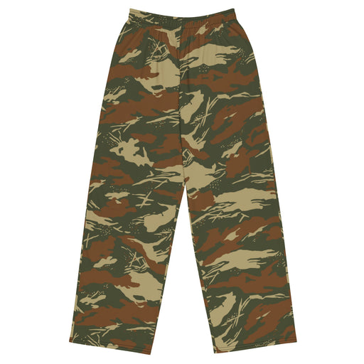 Brushstroke Border Patrol CAMO Unisex Wide-Leg Leisure Pants - 2XS - Pant