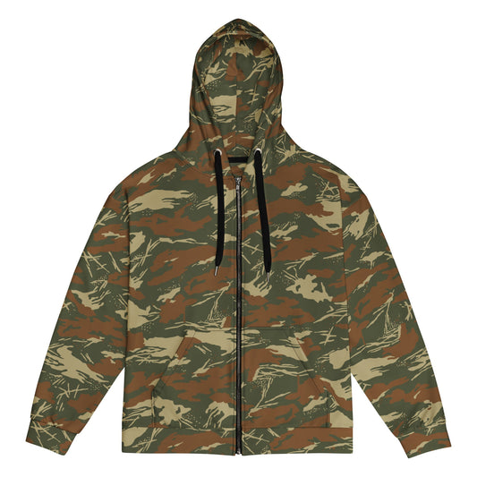 South African SWAPOL KOEVOET CAMO Unisex zip hoodie - 2XS - Zip Hoodies