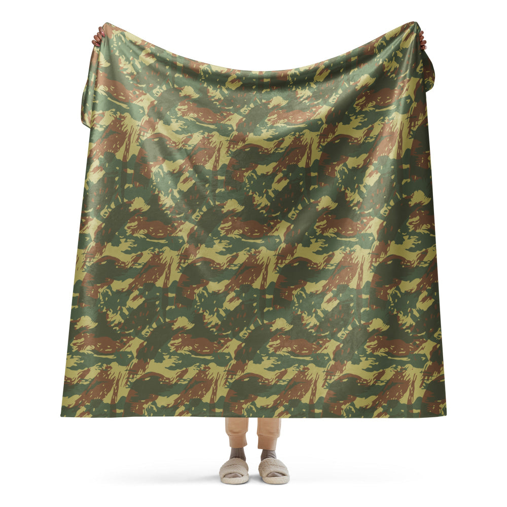 South African Transkei Dry Season CAMO Sherpa blanket - 60″×80″ - Blanket