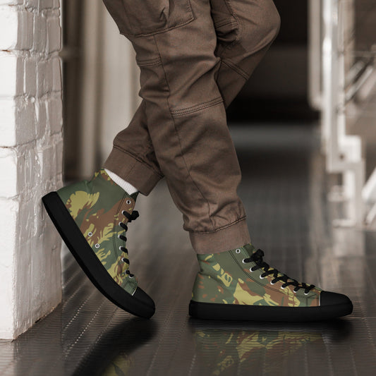 South African Transkei CAMO Mens High-Top Canvas Shoes - 5