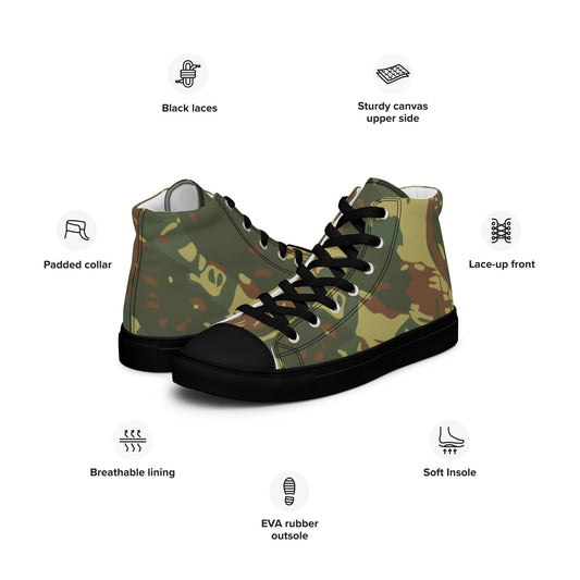South African Transkei CAMO Mens High-Top Canvas Shoes
