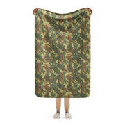 Brushstroke Transkei South African CAMO Sherpa Blanket - 37″×57″
