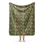 Brushstroke Transkei South African CAMO Sherpa Blanket - 50″×60″