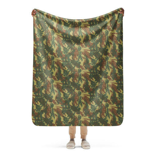 Brushstroke Transkei South African CAMO Sherpa Blanket - 50″×60″