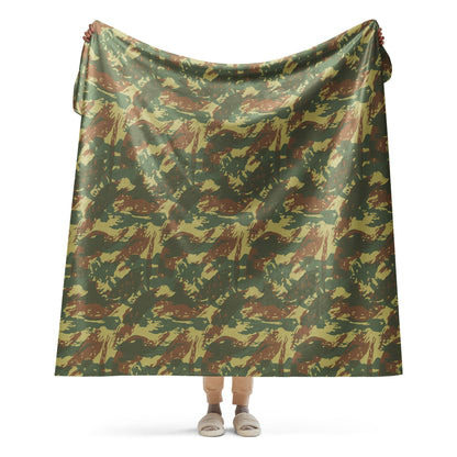 South African Transkei CAMO Sherpa Blanket - 60″×80″