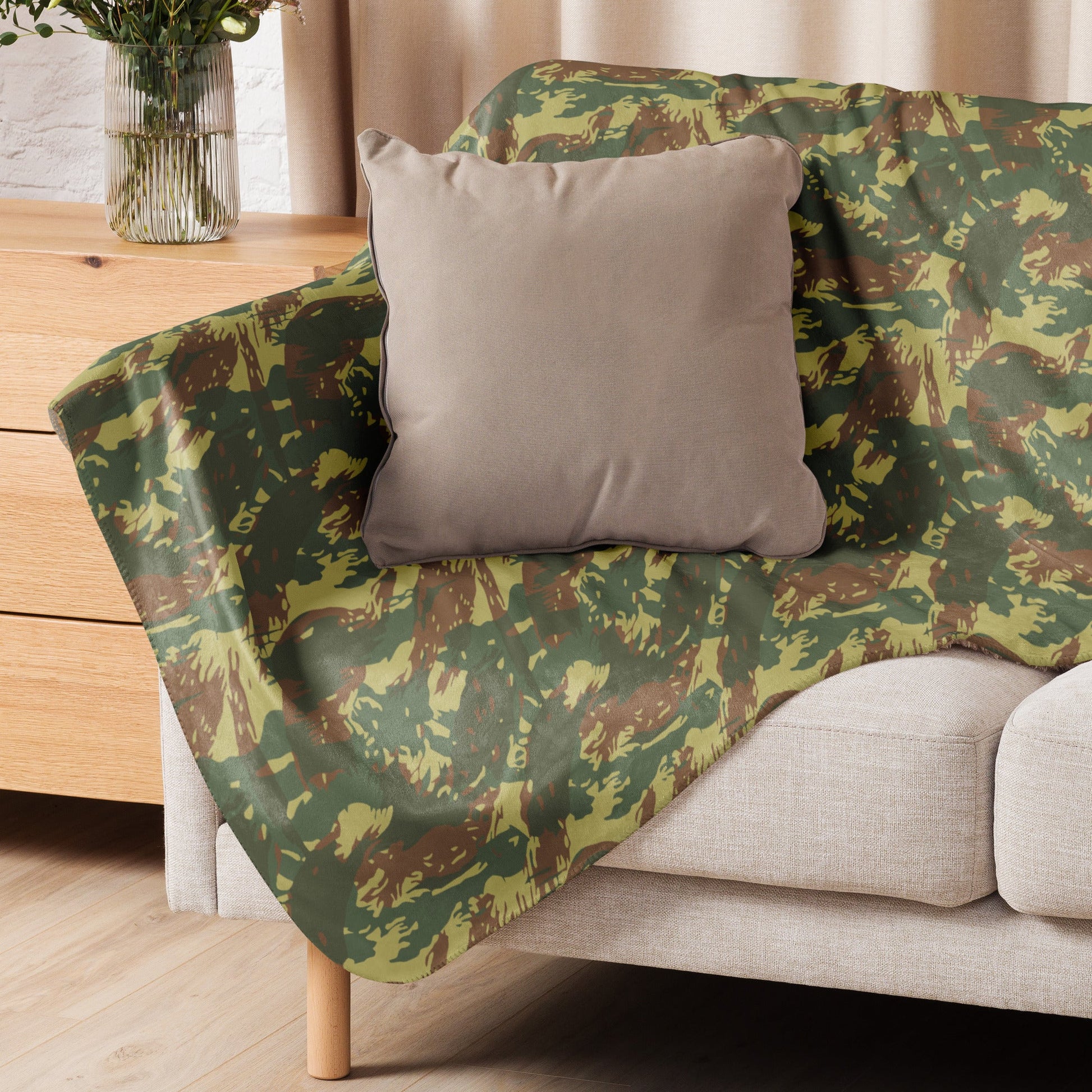 South African Transkei CAMO Sherpa Blanket