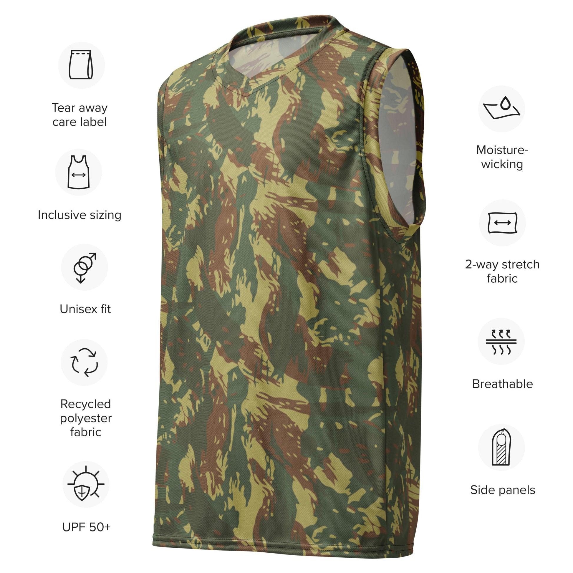 South African Transkei CAMO Unisex Basketball Jersey