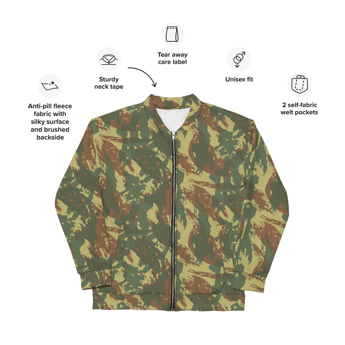 South African Transkei CAMO Unisex Bomber Jacket