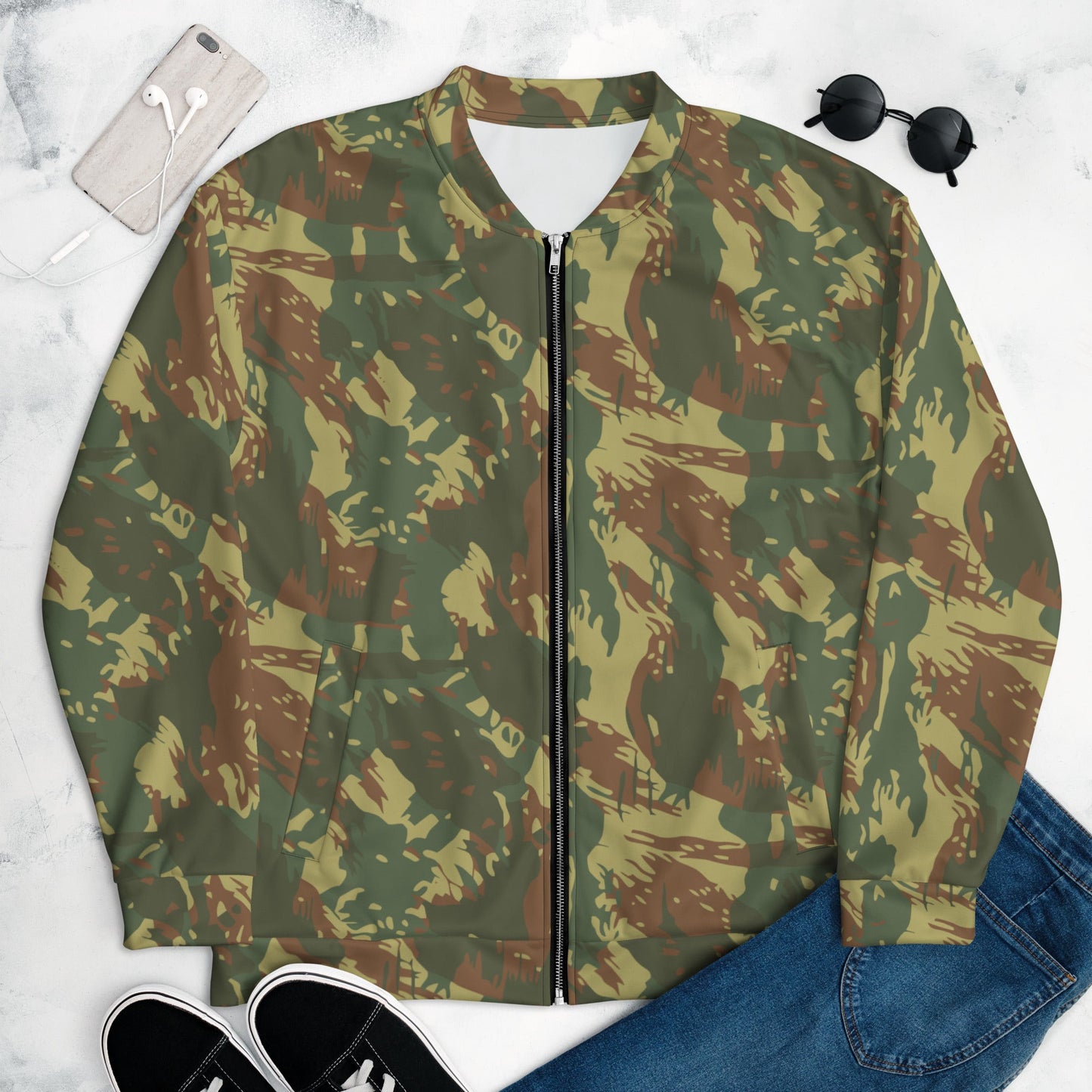 South African Transkei CAMO Unisex Bomber Jacket - XS