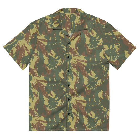 South African Transkei CAMO Unisex Short-Sleeve Button Shirt - 2XS