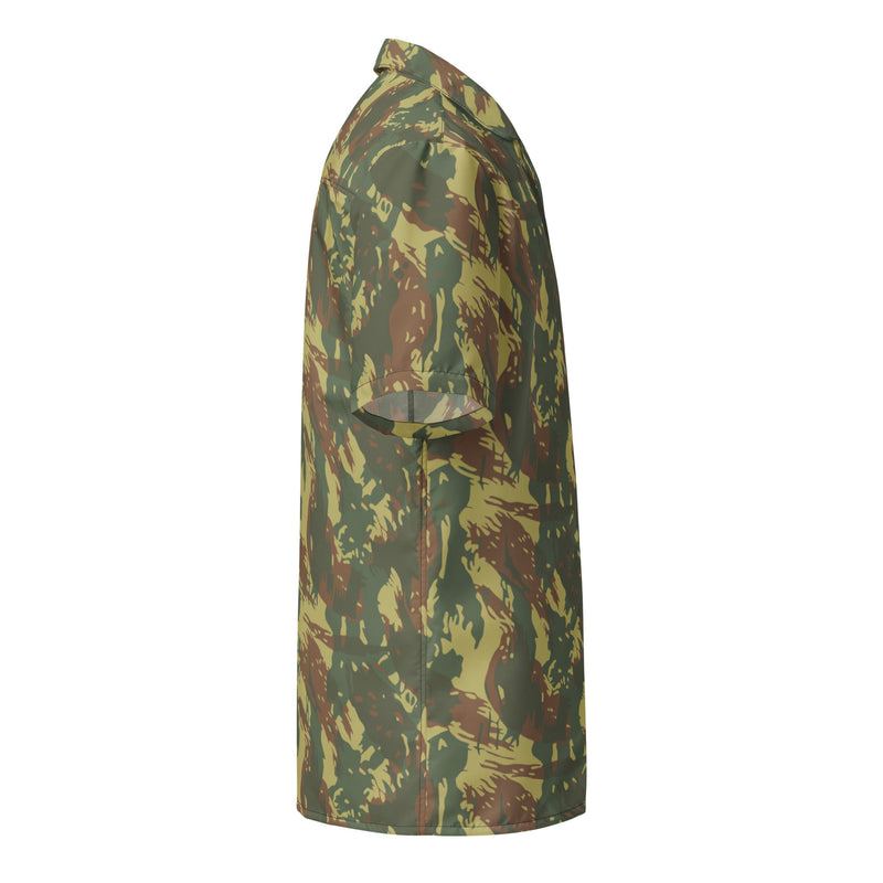 Brushstroke Transkei South African CAMO Unisex Short-Sleeve Button Shirt - Button-Up