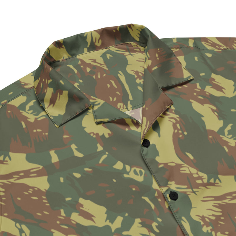 Brushstroke Transkei South African CAMO Unisex Short-Sleeve Button Shirt - Button-Up