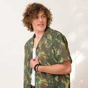 Brushstroke Transkei South African CAMO Unisex Short-Sleeve Button Shirt - Button-Up