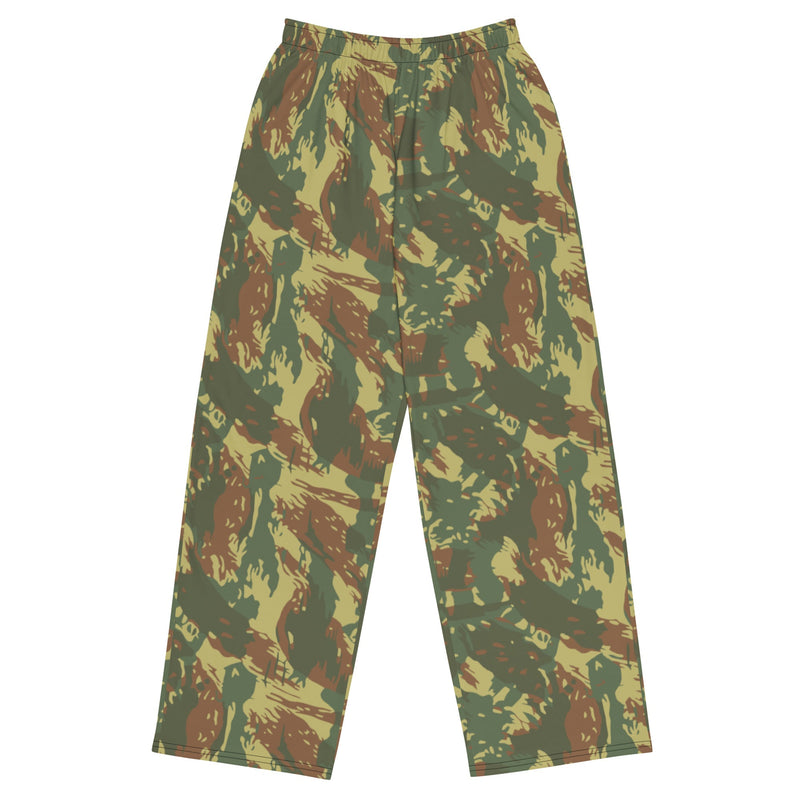 Brushstroke Transkei South African CAMO Unisex Wide-leg Pants - 2XS - Leisure
