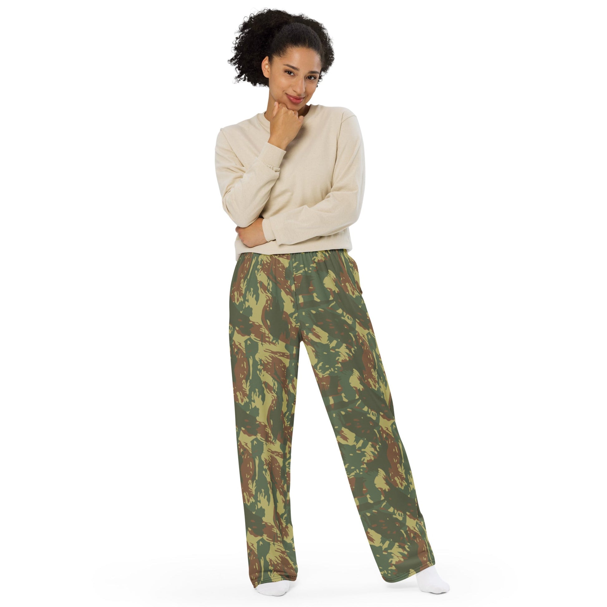 South African Transkei CAMO Unisex Wide-leg Pants - Wide-Leg Leisure