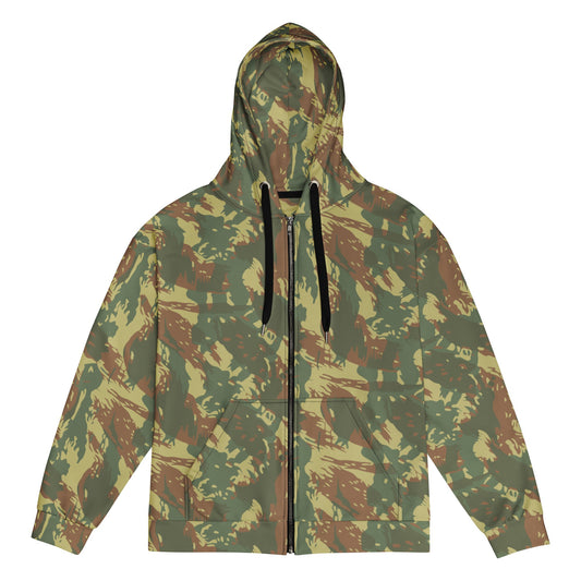 South African Transkei CAMO Unisex Zip Hoodie - 2XS