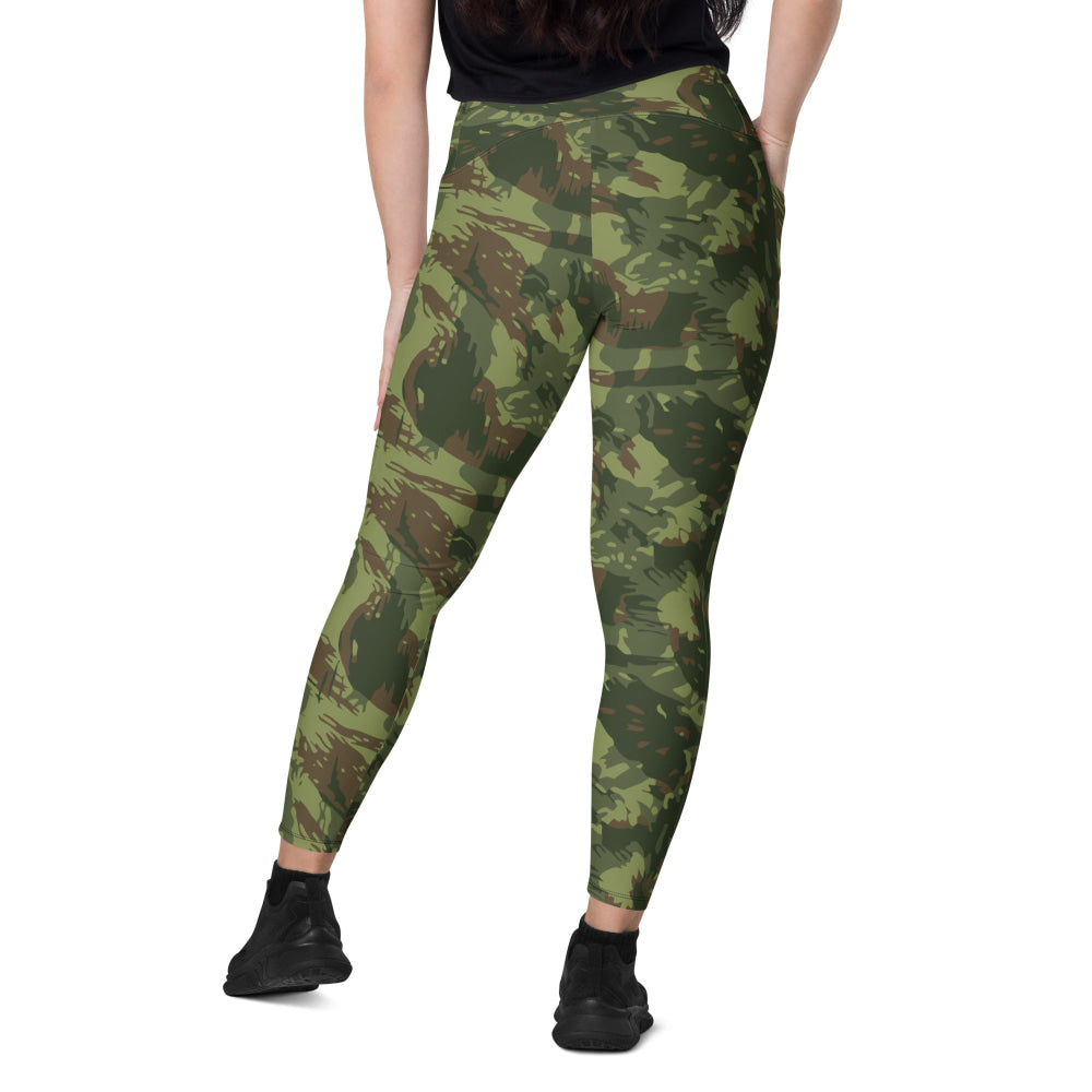 South African Transkei Wet Season CAMO Leggings with pockets - Womens With Pockets