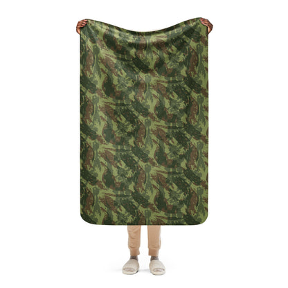 South African Transkei Wet Season CAMO Sherpa blanket - 37″×57″ - Blanket