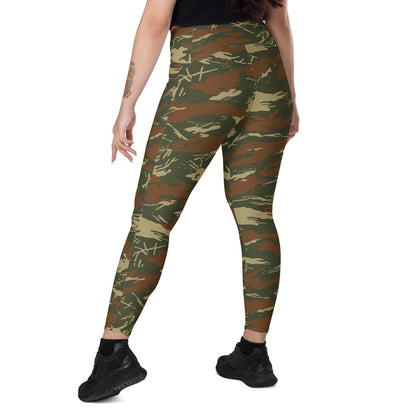 South African West Africa Police (SWAPOL) KOEVOET CAMO Leggings with pockets - Womens With Pockets