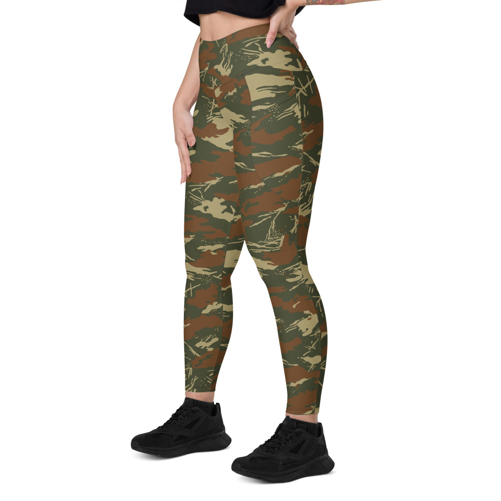 South African West Africa Police (SWAPOL) KOEVOET CAMO Leggings with pockets - Womens With Pockets