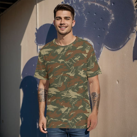 South African West Africa Police (SWAPOL) KOEVOET CAMO Men’s 100% Cotton T-Shirt - XS / White - Mens