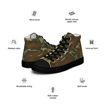 South African South West Africa Police (SWAPOL) KOEVOET CAMO Men’s high top canvas shoes