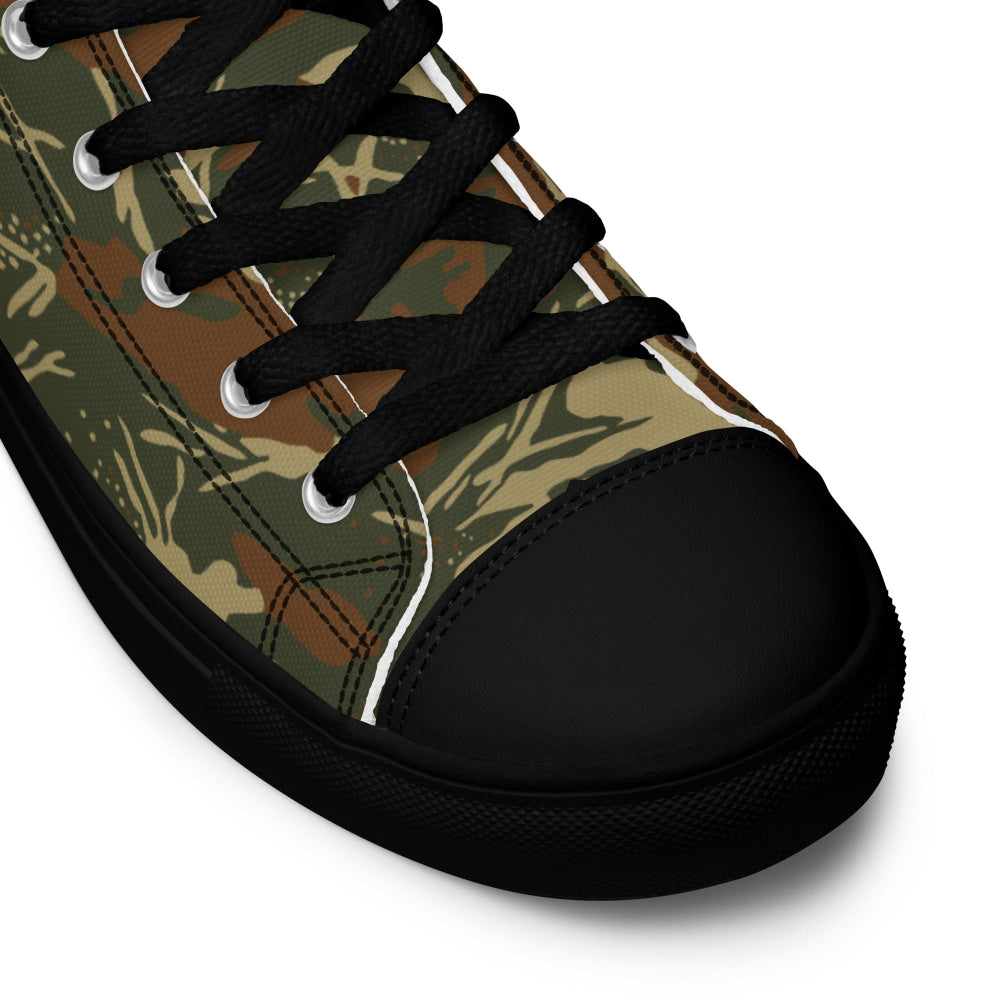 South African West Africa Police (SWAPOL) KOEVOET CAMO Men’s high top canvas shoes - Mens High Top Canvas Shoes