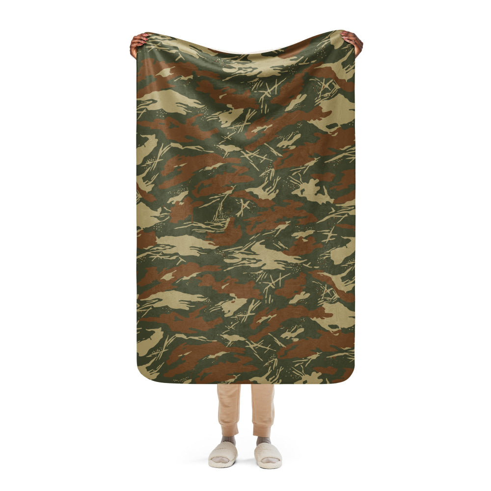 South African West Africa Police (SWAPOL) KOEVOET CAMO Sherpa blanket - 37″×57″ - Blanket