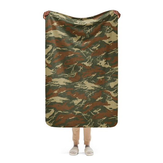 South African South West Africa Police (SWAPOL) KOEVOET CAMO Sherpa blanket - 37″×57″