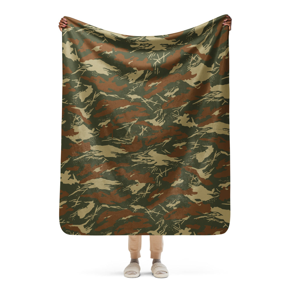 South African West Africa Police (SWAPOL) KOEVOET CAMO Sherpa blanket - 50″×60″ - Blanket