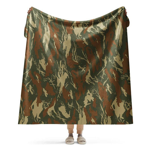 South African South West Africa Police (SWAPOL) KOEVOET CAMO Sherpa blanket - 60″×80″